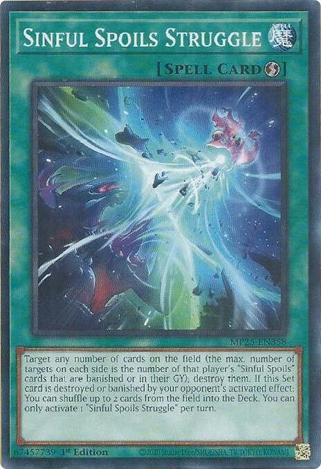 YuGiOh 2025 Mega-Pack Sinful Spoils Struggle MP25-EN358 Common Near Mint 1st Edition