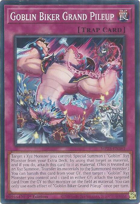 YuGiOh 2025 Mega-Pack Goblin Biker Grand Pileup MP25-EN361 Common Near Mint 1st Edition
