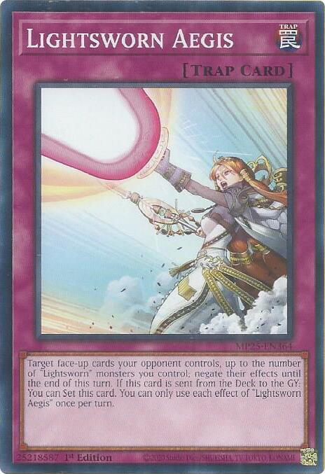 YuGiOh 2025 Mega-Pack Lightsworn Aegis MP25-EN364 Common Near Mint 1st Edition