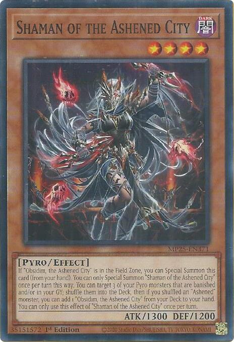 YuGiOh Cards 2025 Mega-Pack Shaman of the Ashened City MP25-EN371 Common