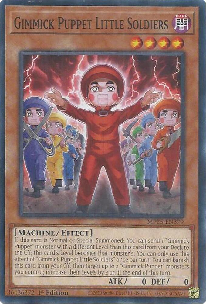 YuGiOh Cards 2025 Mega-Pack Gimmick Puppet Little Soldiers MP25-EN379 Common