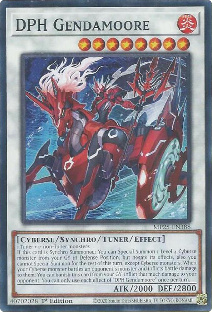 YuGiOh 2025 Mega-Pack DPH Gendamoore MP25-EN388 Common Near Mint 1st Edition