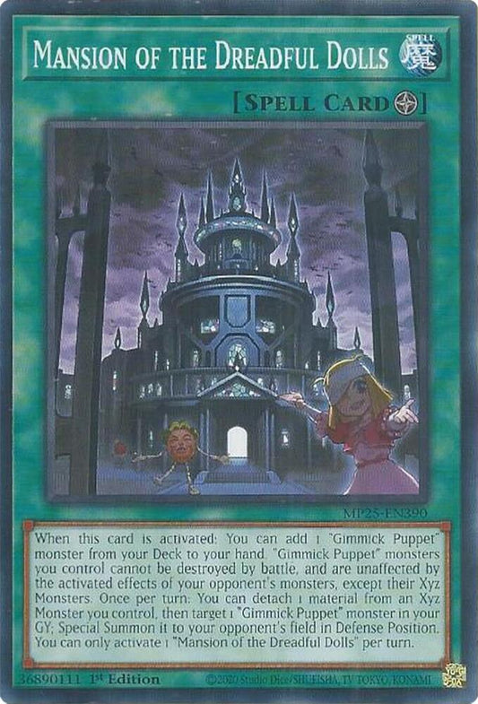 YuGiOh Cards 2025 Mega-Pack Mansion of the Dreadful Dolls MP25-EN390 Common