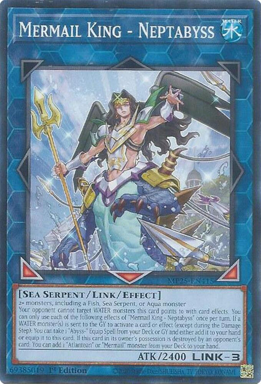 YuGiOh Cards 2025 Mega-Pack Mermail King - Neptabyss MP25-EN415 Common