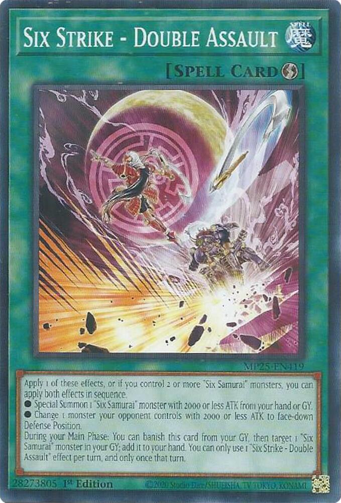 YuGiOh 2025 Mega-Pack Six Strike - Double Assault MP25-EN419 Common Near Mint 1st Edition
