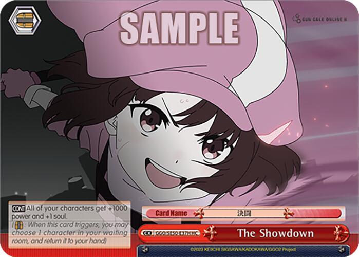 Weiss Schwarz SAO Alternative–Gun Gale Online–2 Premium Booster The Showdown (HRR) GGO/SE50-E37H Holo Double Rare