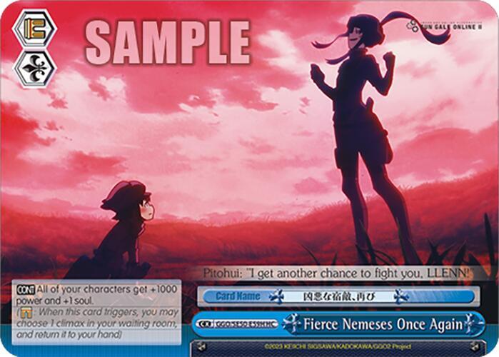 Weiss Schwarz SAO Alternative–Gun Gale Online–2 Premium Booster Fierce Nemeses Once Again (HC) GGO/SE50-E59H HC Holo Common Near Mint