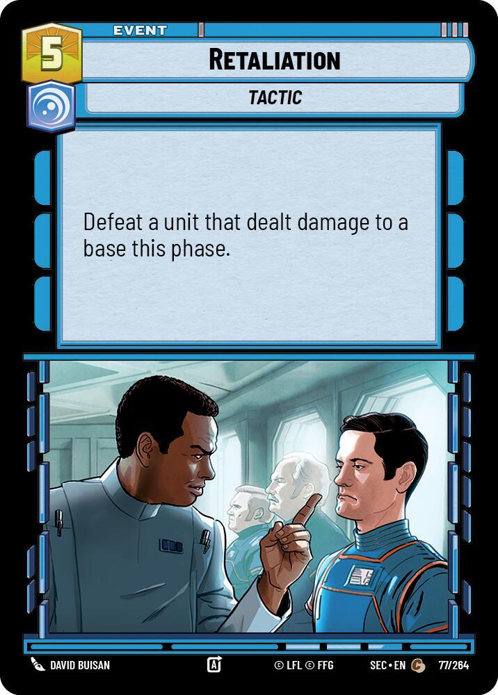 Star Wars Unlimited Secrets of Power Retaliation 77/264 Common Near Mint
