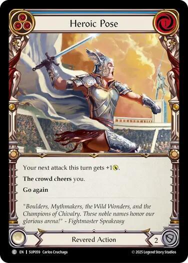 Flesh and Blood TCG Super Slam Heroic Pose (Blue) SUP059 Common