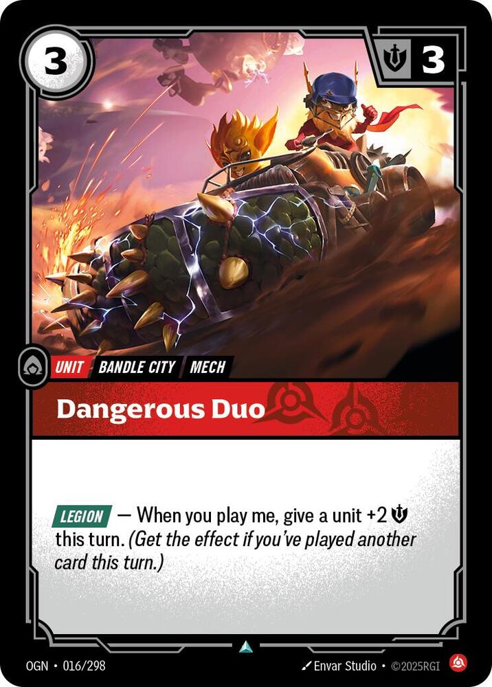 Riftbound: League of Legends Trading Card Game Origins Dangerous Duo 016/298 Uncommon