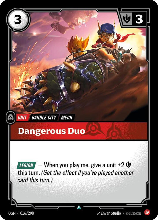 Riftbound: League of Legends Trading Card Game Origins Dangerous Duo 016/298 Uncommon