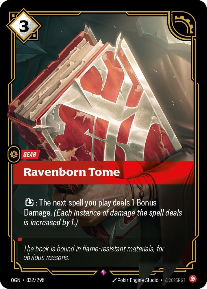 Riftbound: League of Legends Trading Card Game Origins Ravenborn Tome #032 Rare Near Mint Foil