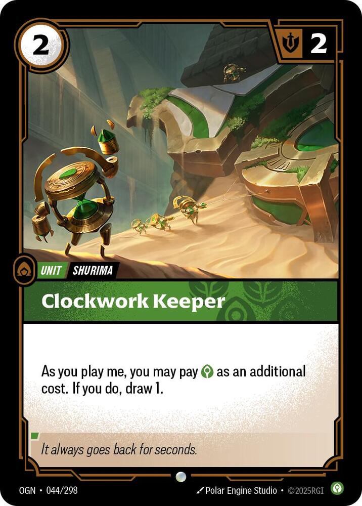 Riftbound: League of Legends Trading Card Game Origins Clockwork Keeper #044 Common Near Mint