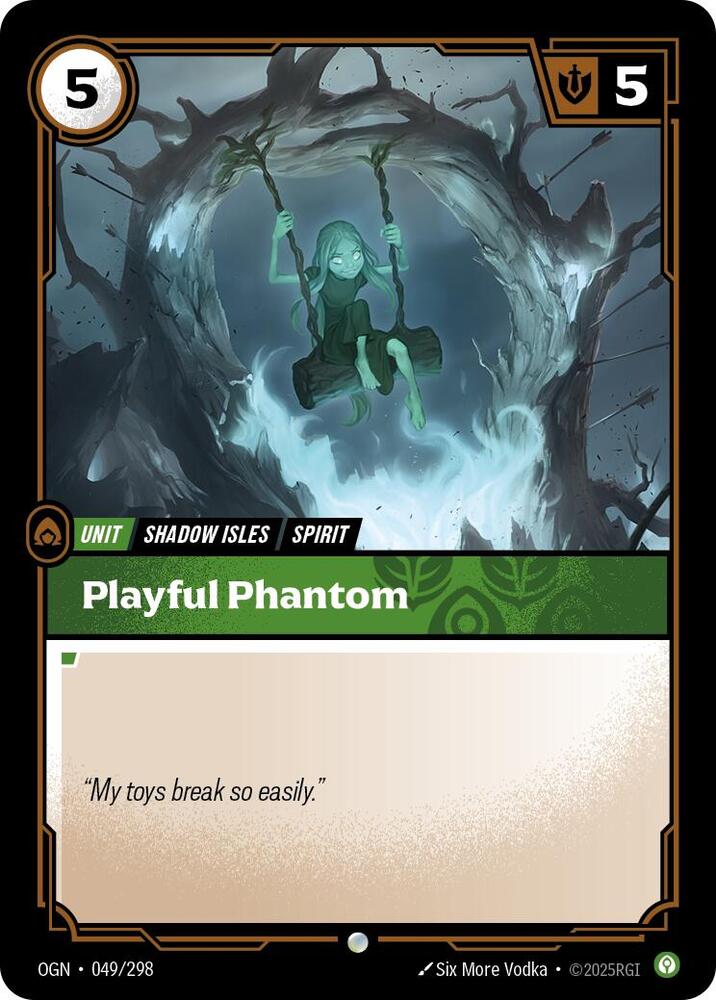 Riftbound: League of Legends Trading Card Game Origins Playful Phantom #049 Common Near Mint
