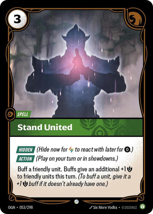 Riftbound: League of Legends Trading Card Game Origins Stand United 053/298 Common