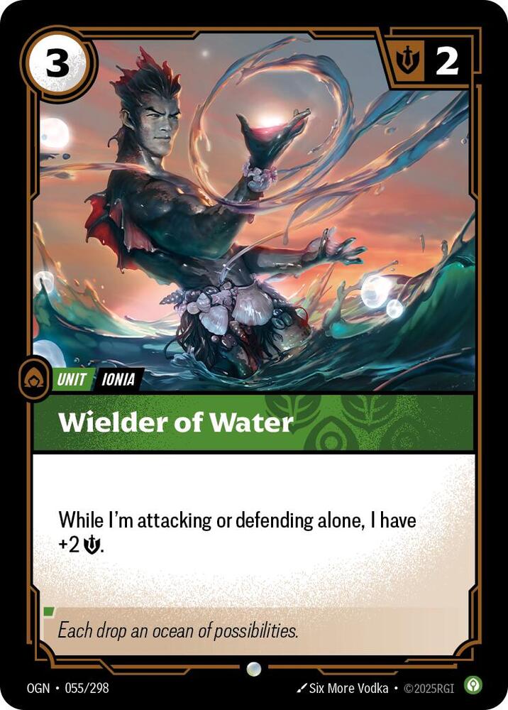 Riftbound: League of Legends Trading Card Game Origins Wielder of Water #055 Common Near Mint