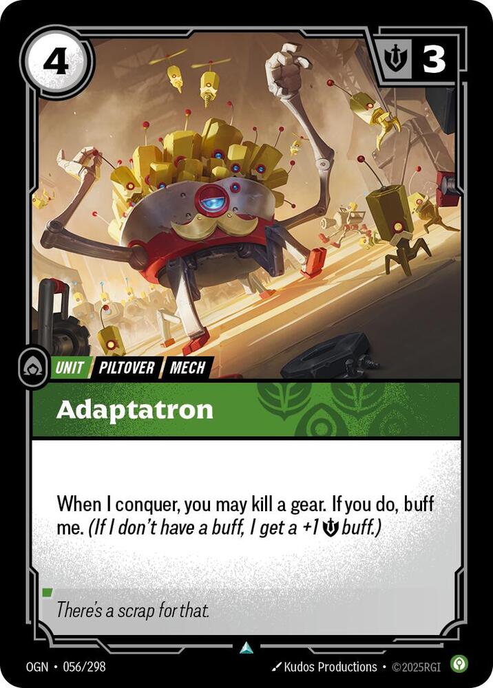 Riftbound: League of Legends Trading Card Game Origins Adaptatron #056 Uncommon Near Mint