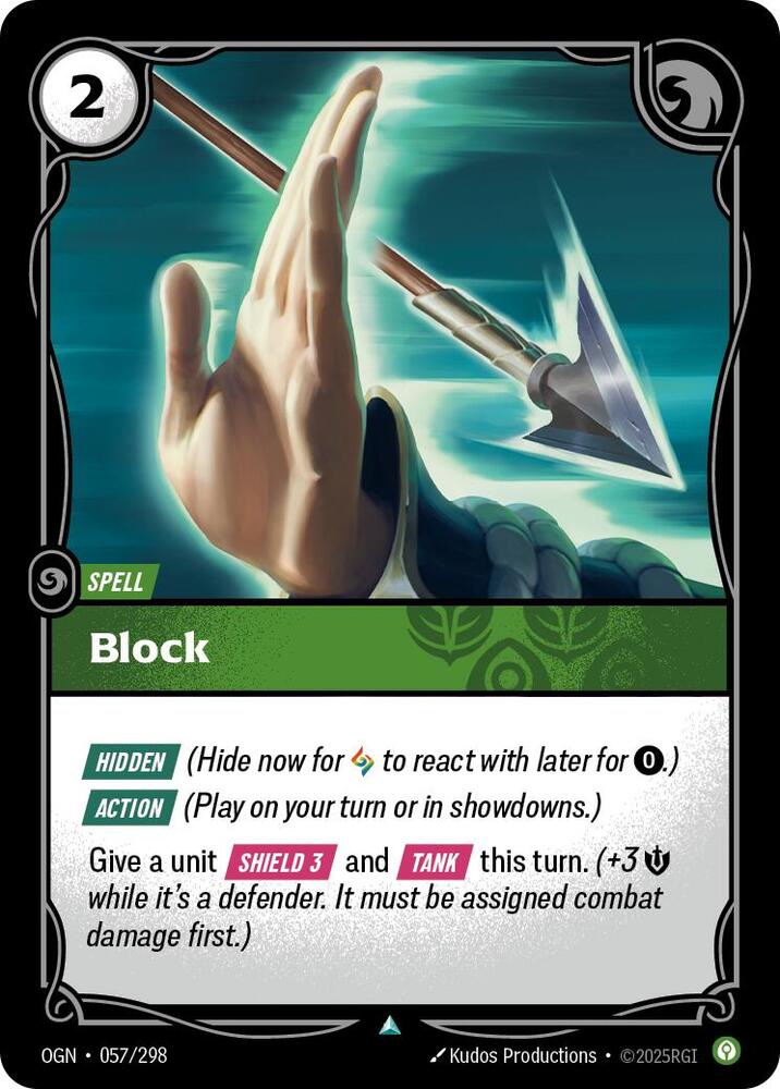 Riftbound: League of Legends Trading Card Game Origins Block #057 Uncommon Near Mint Foil