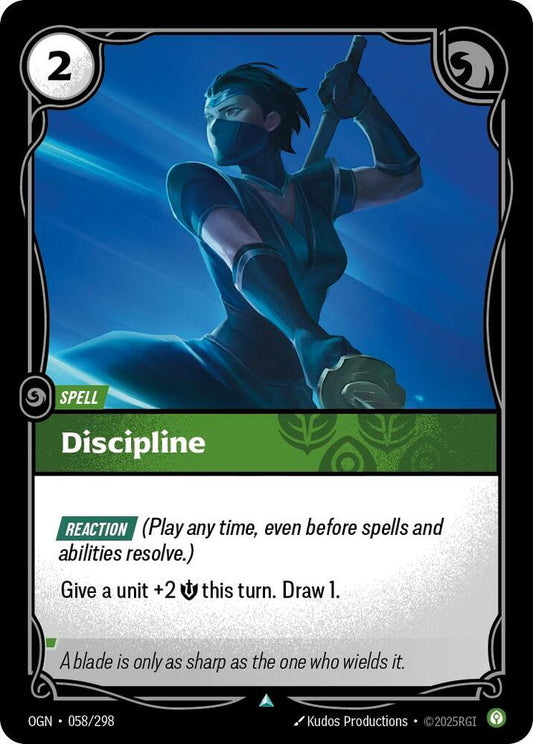 Riftbound: League of Legends Trading Card Game Origins Discipline 058/298 Uncommon