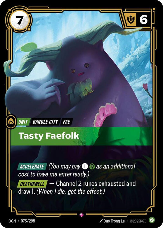 Riftbound: League of Legends Trading Card Game Origins Tasty Faefolk 075/298 Rare