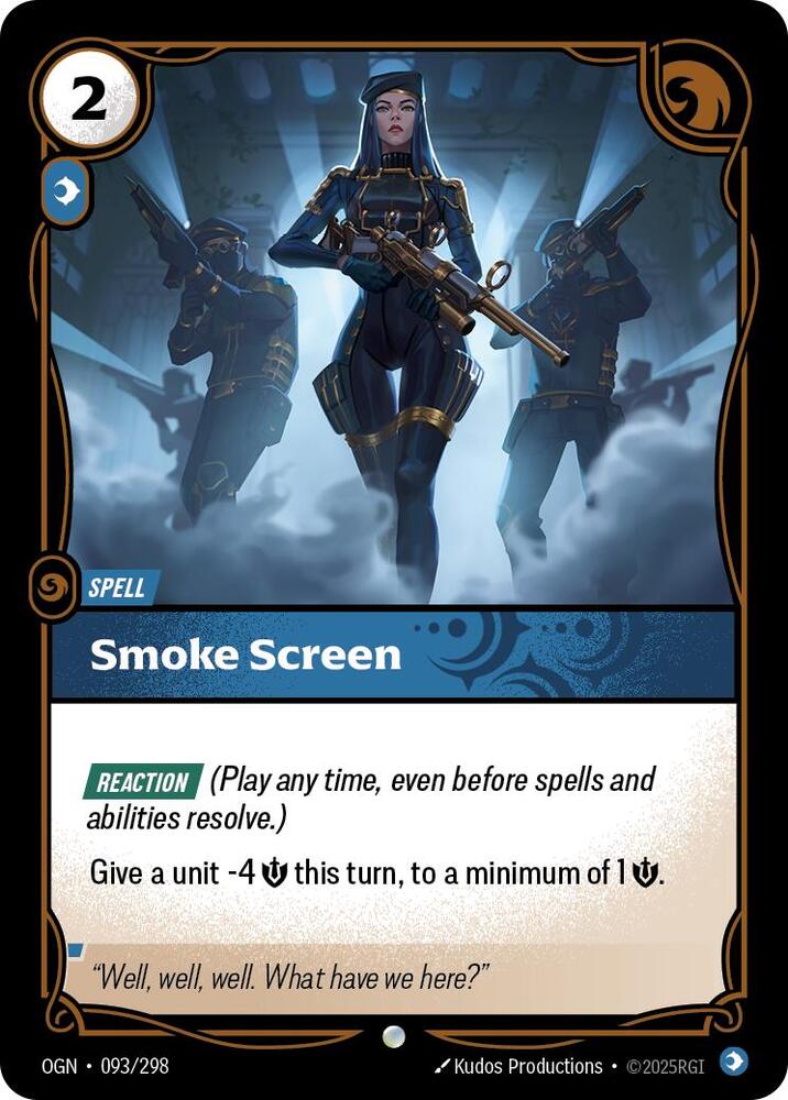 Riftbound: League of Legends Trading Card Game Origins Smoke Screen #093 Common Near Mint