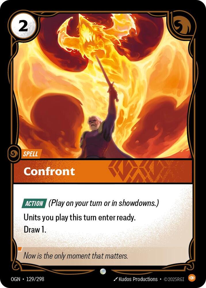 Riftbound: League of Legends Trading Card Game Origins Confront #129 Common Near Mint