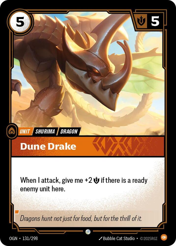 Riftbound: League of Legends Trading Card Game Origins Dune Drake 131/298 Common