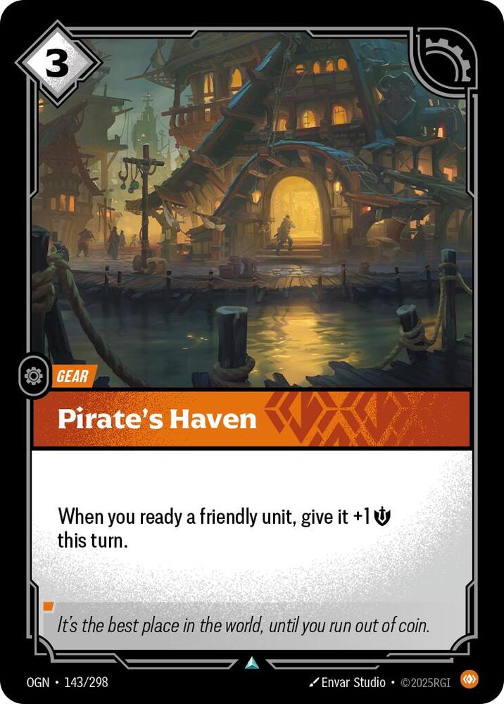 Riftbound: League of Legends Trading Card Game Origins Pirate's Haven 143/298 Uncommon