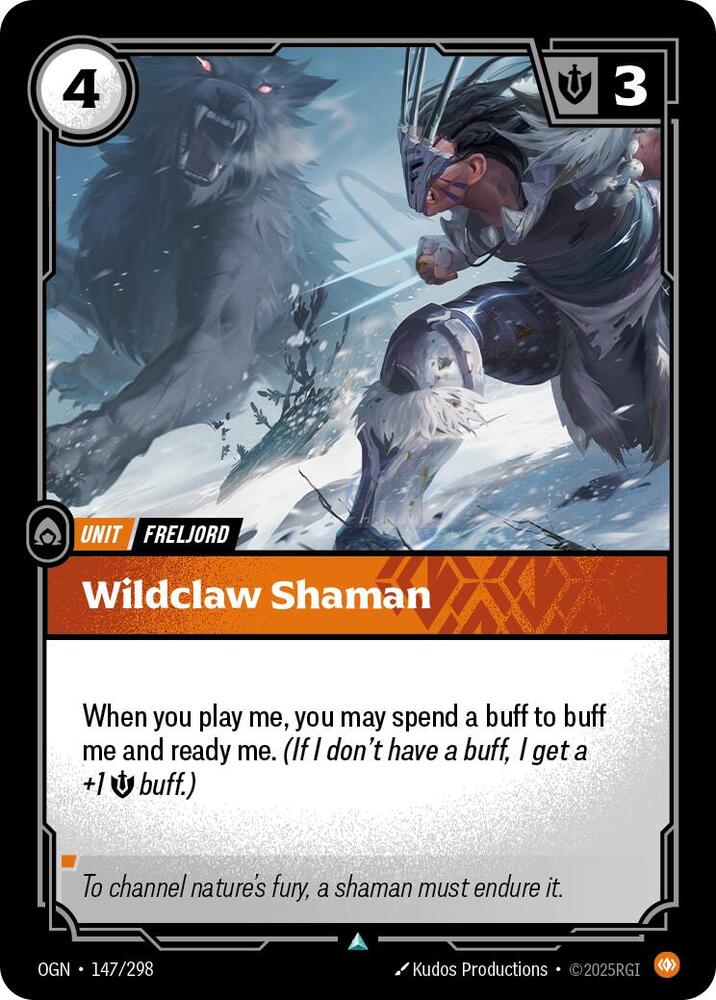 Riftbound: League of Legends Trading Card Game Origins Wildclaw Shaman #147 Uncommon Near Mint