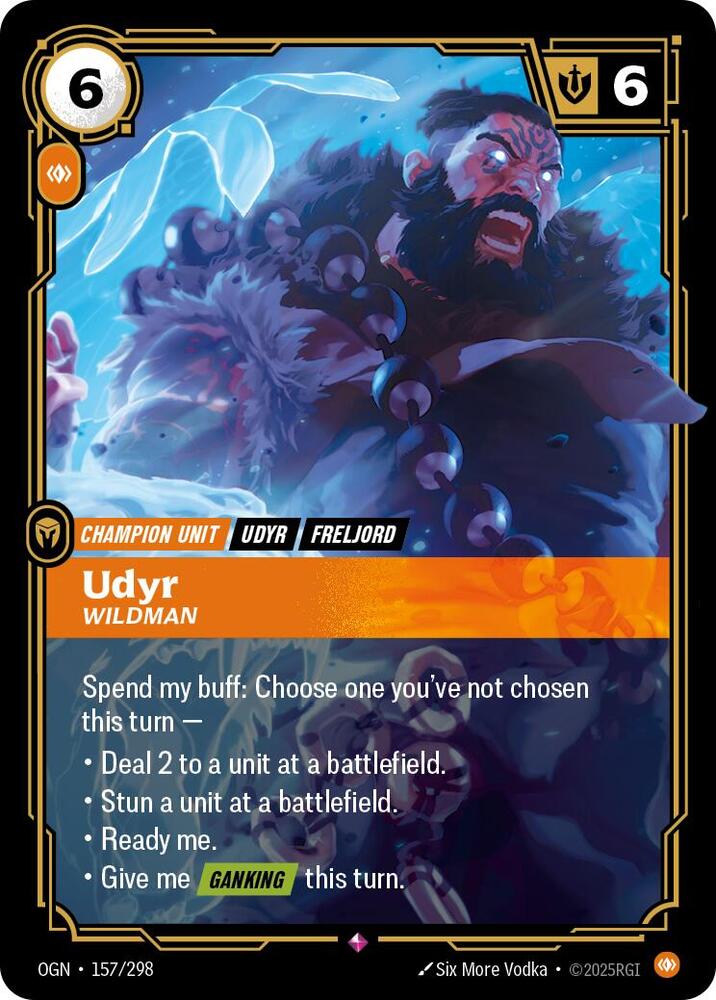 Riftbound: League of Legends Trading Card Game Origins Udyr - Wildman 157/298 Rare