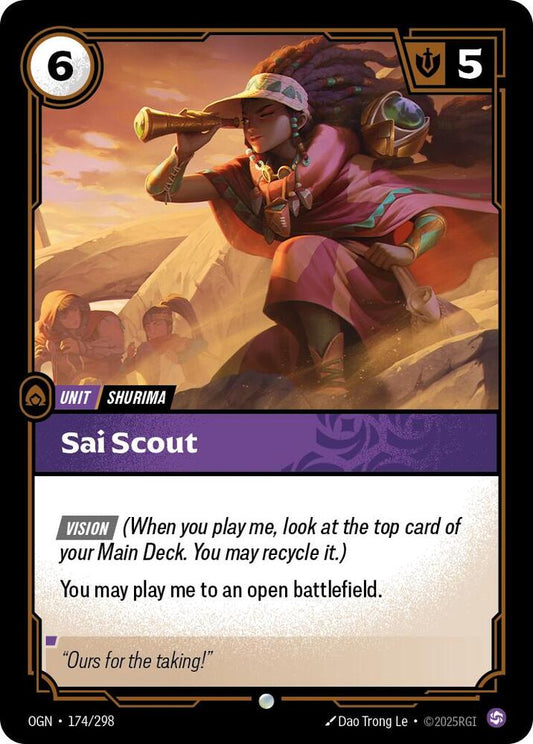 Riftbound: League of Legends Trading Card Game Origins Sai Scout 174/298 Common