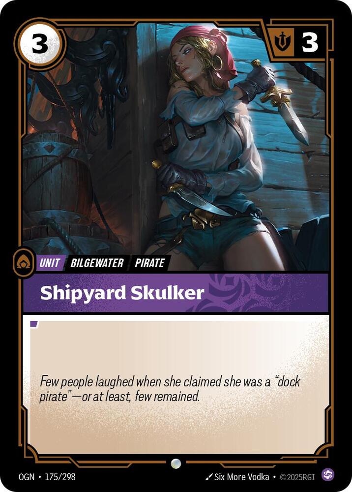Riftbound: League of Legends Trading Card Game Origins Shipyard Skulker 175/298 Common