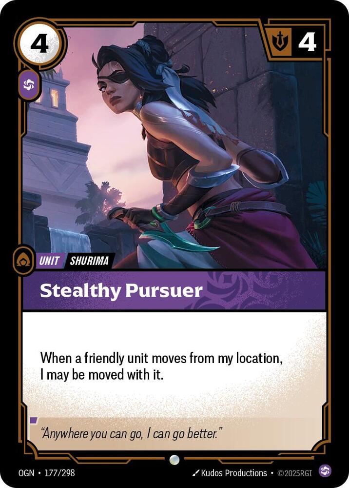 Riftbound League of Legends Trading Card Game Origins Stealthy Pursuer 177/298 Common Near Mint
