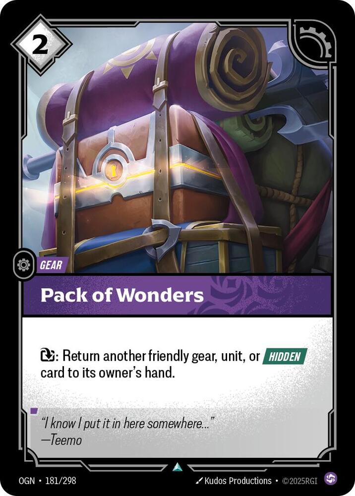 Riftbound: League of Legends Trading Card Game Origins Pack of Wonders #181 Uncommon Near Mint