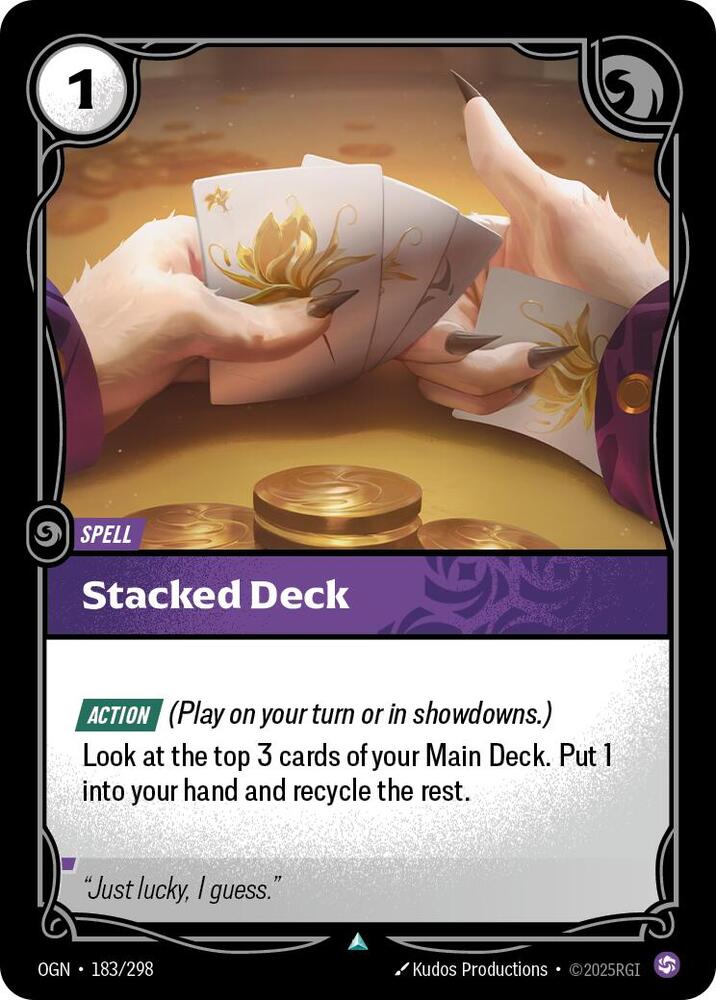 Riftbound League of Legends Trading Card Game Origins Stacked Deck 183/298 Uncommon Near Mint