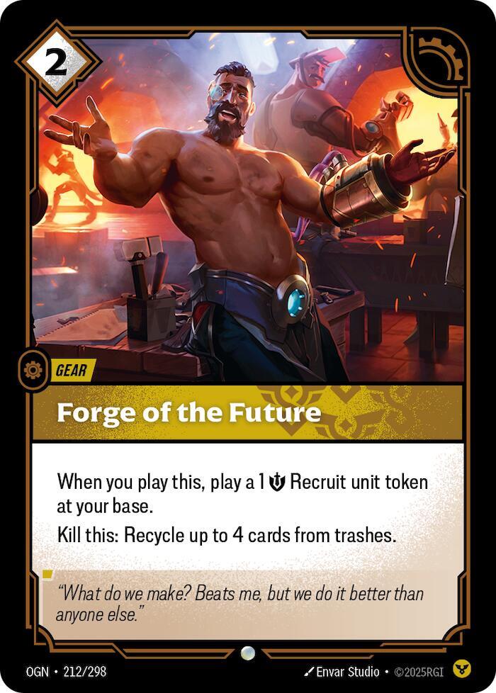 Riftbound: League of Legends Trading Card Game Origins Forge of the Future 212/298 Common