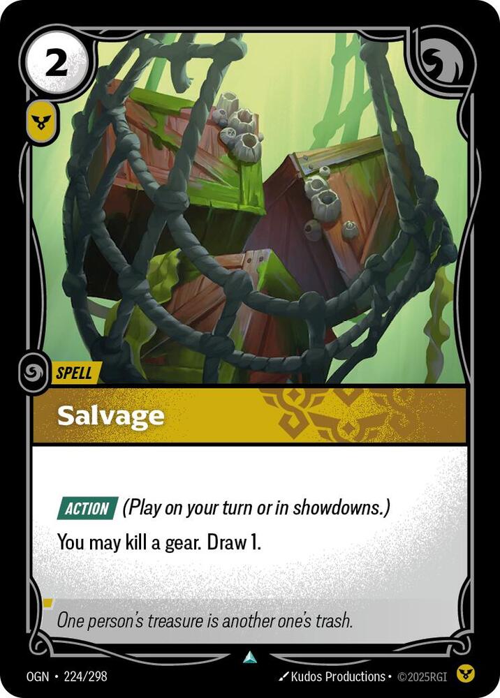 Riftbound: League of Legends Trading Card Game Origins Salvage 224/298 Uncommon