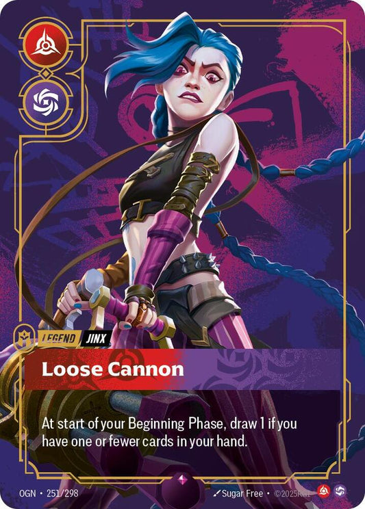 Riftbound: League of Legends Trading Card Game Origins Jinx - Loose Cannon 251/298 Rare