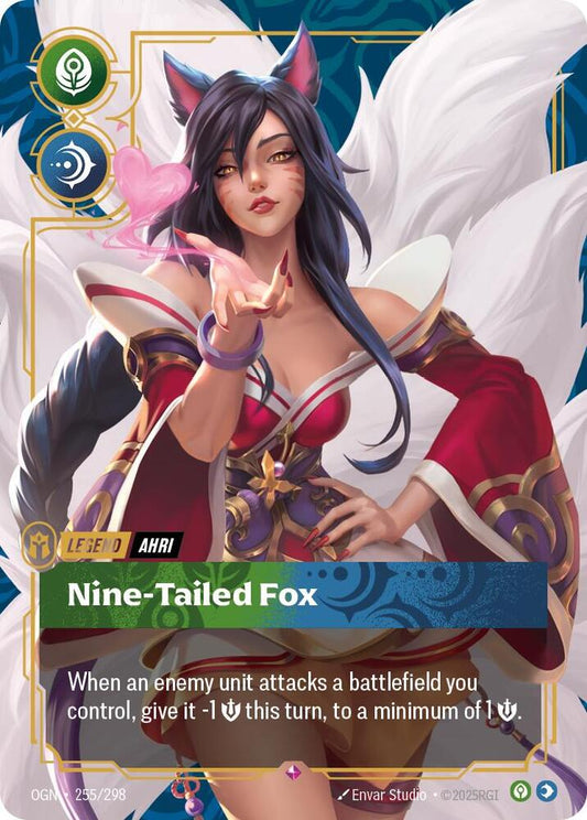 Riftbound: League of Legends Trading Card Game Origins Ahri - Nine-Tailed Fox 255/298 Rare