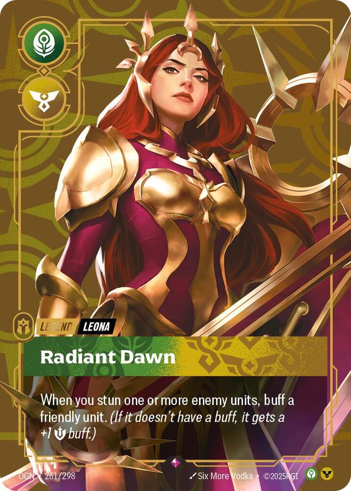 Riftbound: League of Legends Trading Card Game Origins Leona - Radiant Dawn 261/298 Rare