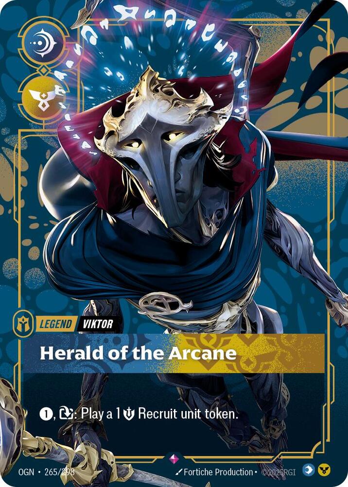 Riftbound: League of Legends Trading Card Game Origins Viktor - Herald of the Arcane 265/298 Rare
