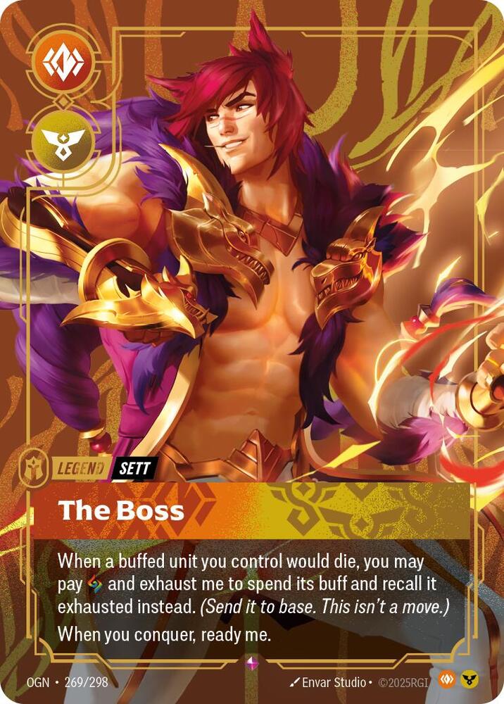 Riftbound: League of Legends Trading Card Game Origins Sett - The Boss #269 Rare Near Mint Foil