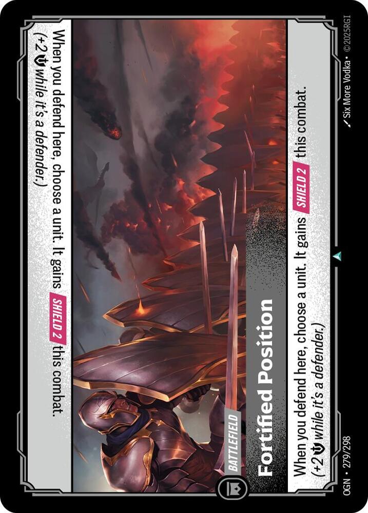 Riftbound: League of Legends Trading Card Game Origins Fortified Position #279 Uncommon Near Mint