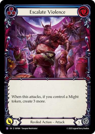 Flesh and Blood TCG Super Slam Escalate Violence SUP084 Super Rare
