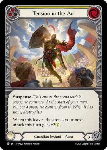 Flesh and Blood TCG Super Slam Tension in the Air (Yellow) SUP205 Common