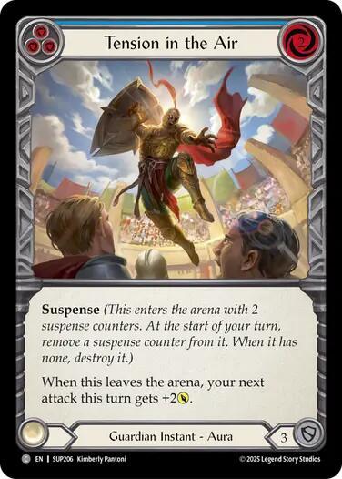 Flesh & Blood TCG Super Slam Tension in the Air (Blue) SUP206 Common Near Mint