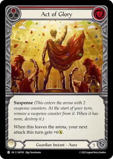 Flesh & Blood TCG Super Slam Act of Glory (Red) SUP195 Common Near Mint