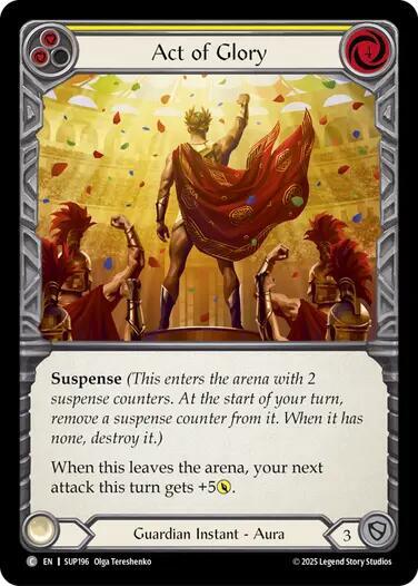Flesh and Blood TCG Super Slam Act of Glory (Yellow) SUP196 Common