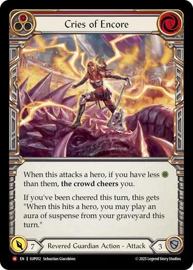 Flesh and Blood TCG Super Slam Cries of Encore SUP012 Majestic