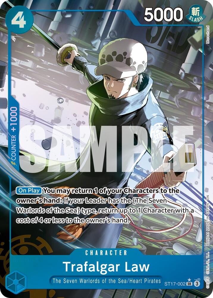 One Piece Card Game Premium Booster -The Best- Vol. 2 Trafalgar Law - ST17-002 (Alternate Art) ST17-002 SR